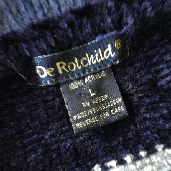 De Rotchild Blue Stripe Pullover size L - Picture 3 of 4